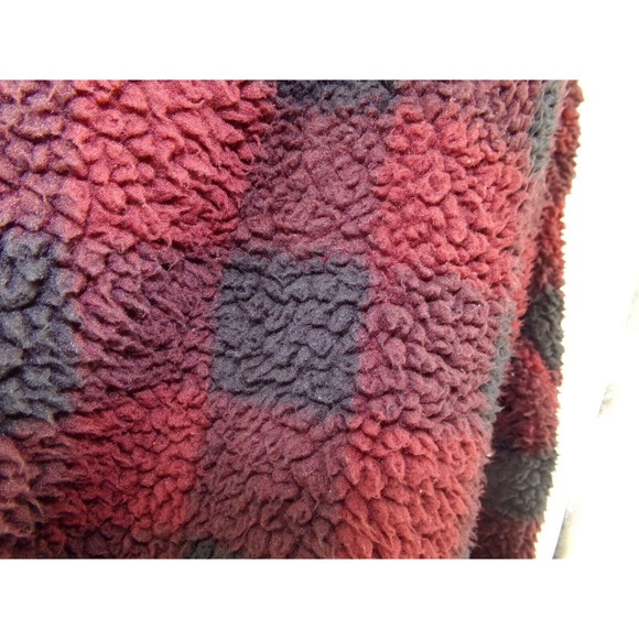 Alpine Design Plaid Sherpa Size S red and black lumber Jack Style buffalo plaid - Picture 2 of 10